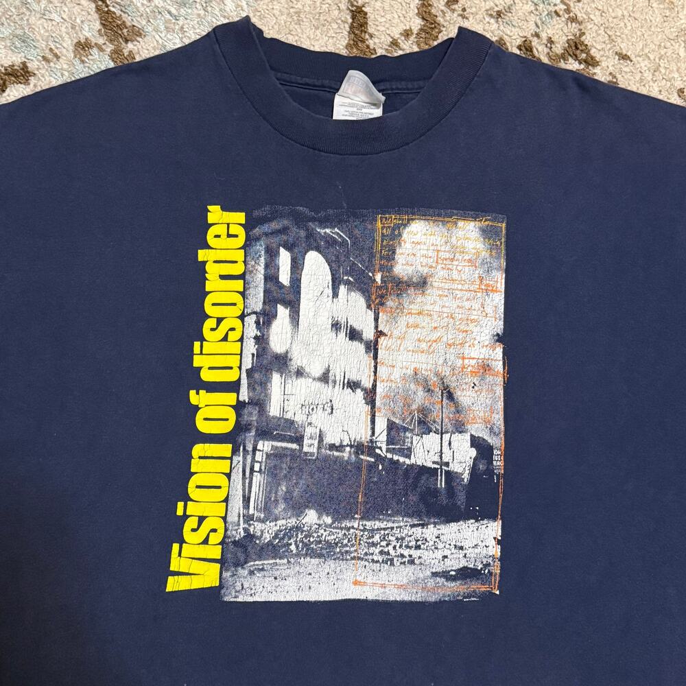 Vintage 90s Vision of Disorder Shirt Long Island Hardcore Size 2XL VOD
